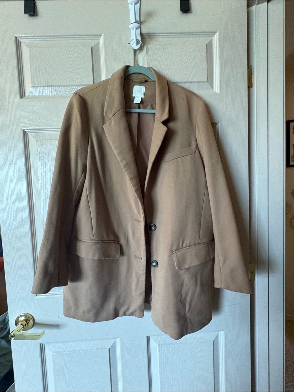 H&M Long Camel Blazer Coat